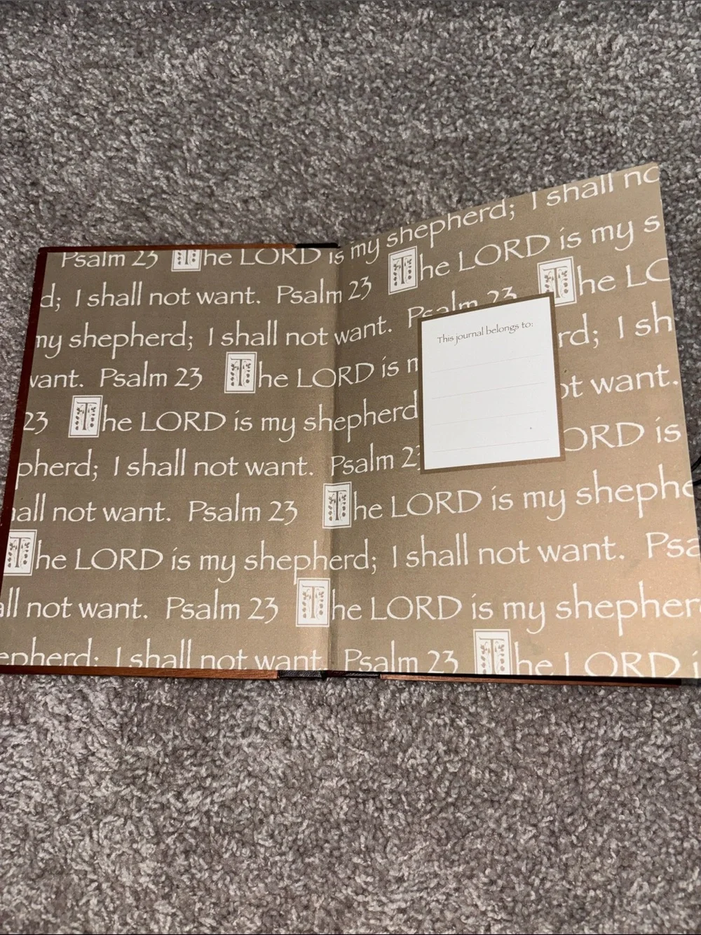 Engraved Wooden Bible Verse Journal - Warm Chestnut